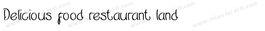 Delicious food restaurant landing p字体转换